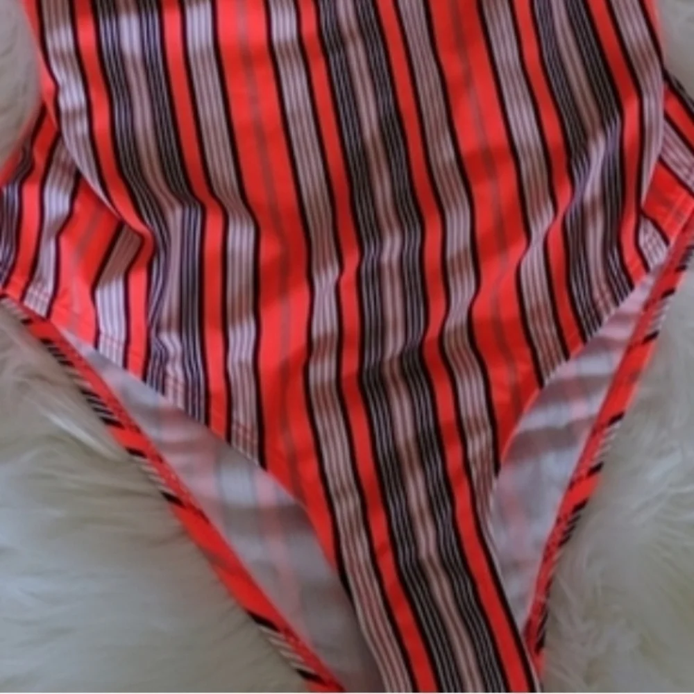 Hot Water One Piece  High Cut Swimsuit Juniors Size Med